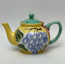 Cooks Club Colorful Ceramic Mixed Fruit Teapot - £11.79 GBP