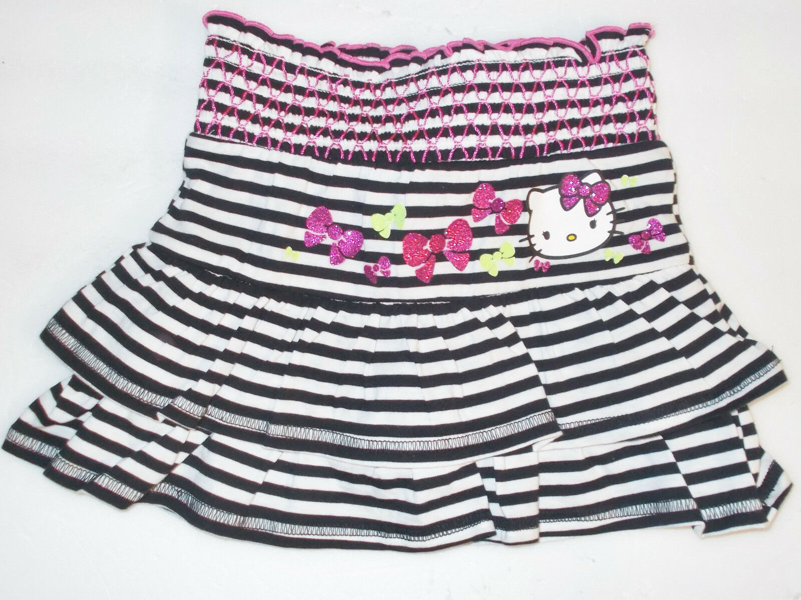 Hello Kitty Girls Black and White Tiered Skorts Size XS 4-5  NWT - £6.68 GBP