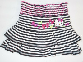 Hello Kitty Girls Black and White Tiered Skorts Size XS 4-5  NWT - $8.99