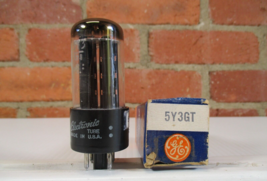 GE 5Y3GT Vacuum Tube Black Plate [ ] Getter  TV-7 Tested Strong - $12.00