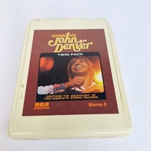 An Evening With John Denver 8 Track Tape Vintage White 1975 RCA Records - £4.66 GBP