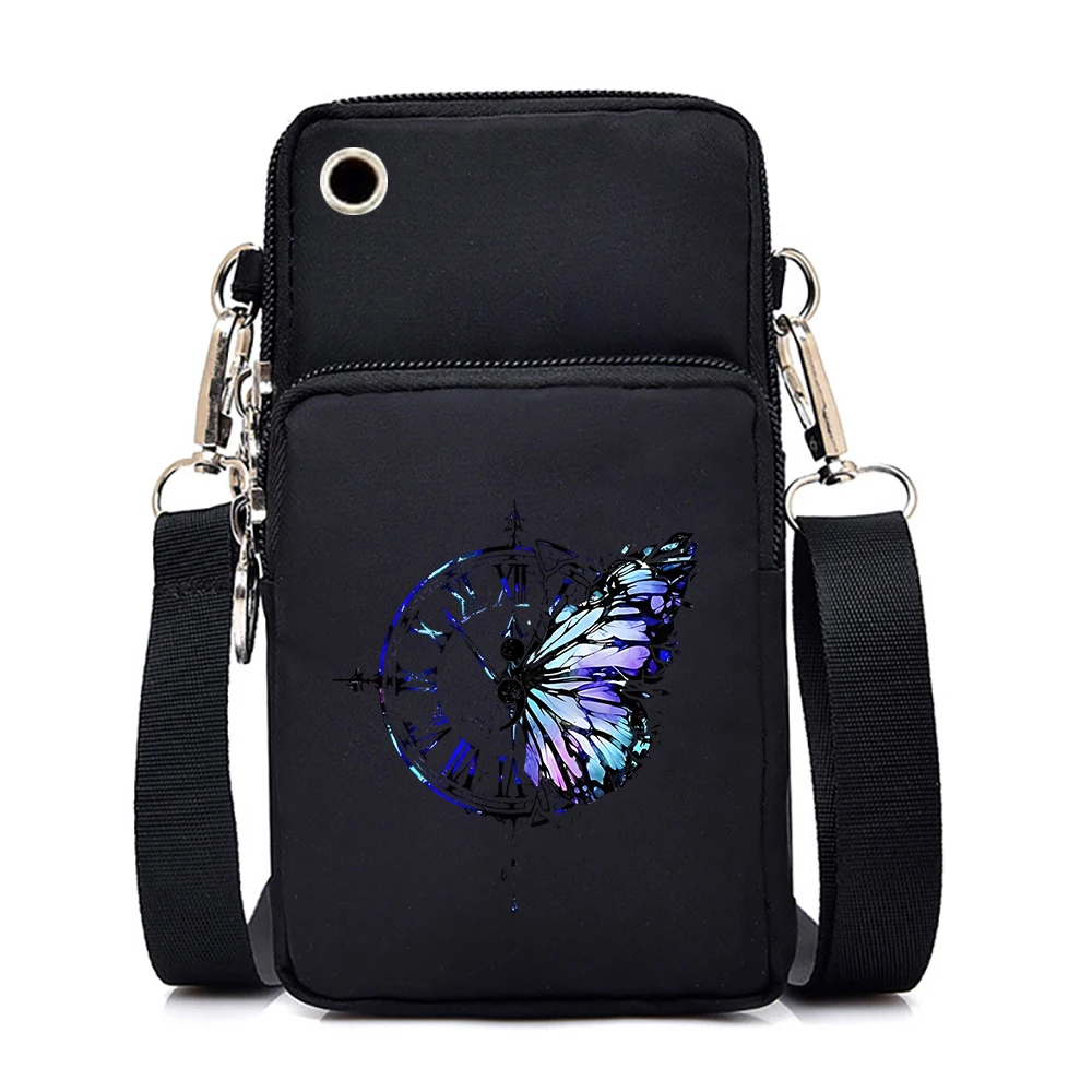 Retro Butterfly Small Shoulder Bags Women Floral Animal Mini Female Purses and H - £51.25 GBP