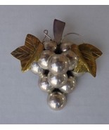 925 Mexico Sterling Silver Large Cluster of Grapes Pin/ Pendant  - £27.96 GBP