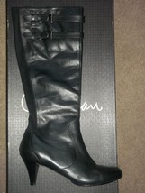 Cole Haan AIR JALISA Tall Leather Patent BLACK Knee High Boots 10B New - $240.00