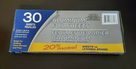 Greenbrier International, Inc. 30 Ea. 13.39&quot; x 10.75&quot; Aluminum Foil Sheets (NEW) - £4.42 GBP