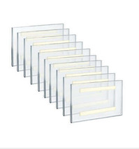 Azar Self Adhesive Clear Acrylic Wall Sign Holder Frame, 7X5-in 10 Pack - £25.69 GBP