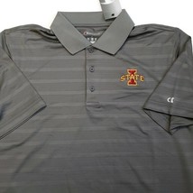 NCAA Iowa State Cyclones Champion Textured Short Sleeve Polo Mens Size S Gray - £15.50 GBP