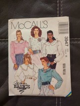 McCall 3947 80s Blouse And Flower Sewing Pattern W/ Variations Size 14 Uncut FF - £6.81 GBP