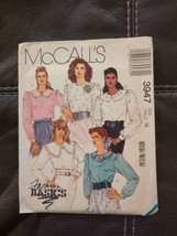 McCall 3947 80s Blouse And Flower Sewing Pattern W/ Variations Size 14 Uncut FF - £6.80 GBP