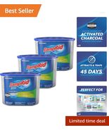 18oz Activated Charcoal Moisture Absorber & Odor Remover - Lasts 60 Days, 3 Pack - $48.46