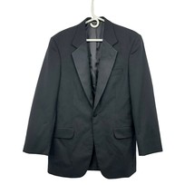 Joseph &amp; Feiss International Tuxedo Jacket Mens 38L Long Used Black Lined Wool - £31.92 GBP