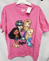 Bratz Women's Sz Small Bright Pink Short Sleeve Graphic Oversized T-Shirt NEW image 2
