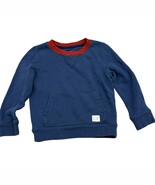 Vineyard Vines Boys Crewneck Sweatshirt 2T Blue &amp; Red Cotton Blend - $20.20 CAD