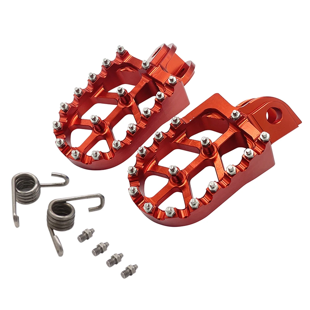 3 Color Motorcycle FootRest Footpegs CNC Foot Pegs Pedals   65SX 85SX 125SX 150X - £171.63 GBP
