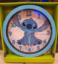 Disney Lilo &amp; STITCH Seated Cute Stitch 12” Wall Clock Analog Display NEW - $21.51