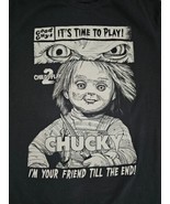 Childs Play 2 Mens Chucky Graphic Shirt Sz XL Black Good Guys Finish Las... - £14.46 GBP