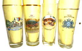 4 Kosching Feldmoching Hacker Schweizer Fischmuller 0.5L German Beer Glasses - £15.85 GBP