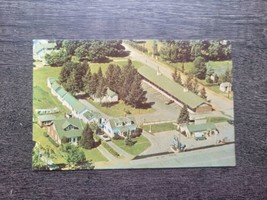 Vintage Color Postcard Clark&#39;s Motel Aerial View c1960 Geneva New York Rochester - £4.25 GBP