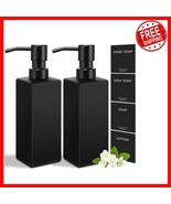 Matte Black 12oz Soap Dispenser Set - Perfect for Stylish Kitchens &amp; Bat... - $42.18 CAD