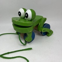 Melissa and Doug Frog Wooden Pull Toy - $9.47