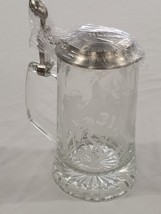 NEW Pittsburgh Steelers Etched Glass Crystal Lidded Beer Stein - $39.59