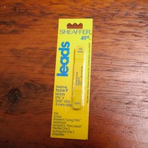 12 Vintage NEW Deadstock SHEAFFER Type F Pencil Leads HB Medium  2.34” x .036” - $12.99