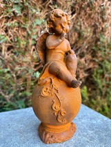 Angel on Sphere – Iron Sculpture. 10x8x9cm - 1.2Kg - $129.95