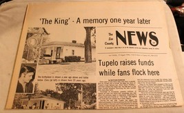 Elvis Presley Newspaper from Tupelo August 17, 1978 Vintage - £23.35 GBP