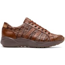 Nino Bay Genuine Caiman crocodile Fashion Sneaker Brown Apache image 2