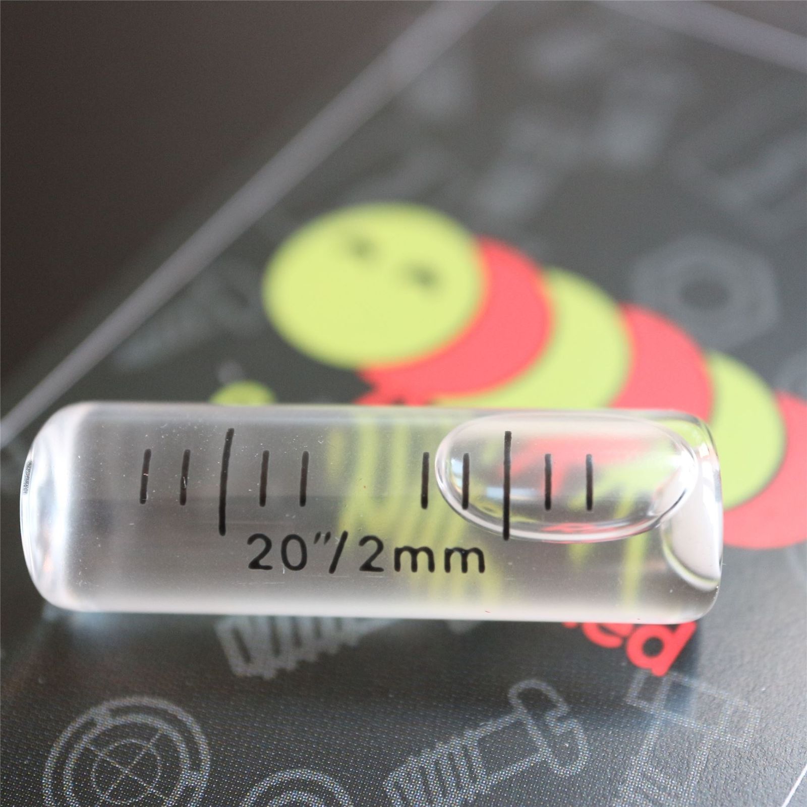 Primary image for Glass Level Vial, Spirit Bubble Level, No nib,Accurate, 34mm x 10mm, Transparent