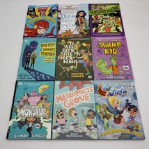 TPB DC Kids Lot 9 Graphic Novel Books Flash Wonder Woman Supergirl Swamp... - £39.41 GBP