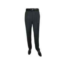 Men's MANTONI Pleated Pants 100% Wool Super 140's Classic Fit  46306-3 Charcoal image 4
