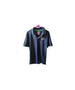 Seattle Seahawks NFL Mens Polo Shirt Short Sleeve Blue Green Collared Bu... - $12.56