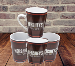 Lot of 4   Galerie  Hershey&#39;s Chocolate Coffee Cup Mugs - £19.39 GBP