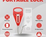 Portable Travel Security Safety Door Lock Hotel Room Intrusion Preventio... - $9.99