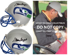 Steve Largent Signed Seattle Seahawks Mini Football Helmet Proof Beckett Auto - £158.75 GBP