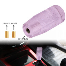 Universal 10cm Glitter Transparent Purple Manual Racing Gear Stick Shift Knob - £12.42 GBP