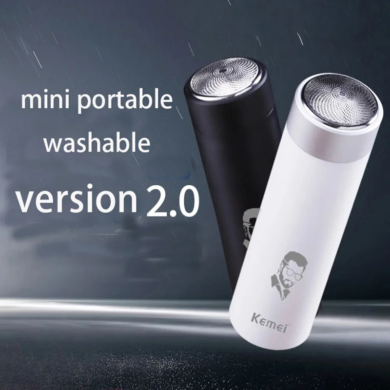 Tric safety face razor waterproof rotary shaving machine portable mini usb rechargeable thumb200