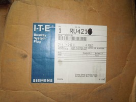 ITE/Siemens RV421 30A 3ph 4W 240V Busway System Fusible Switch Plug New Surplus - £413.13 GBP