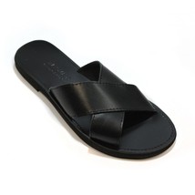 leather handmade Greek Sandals/criss cross slides - £43.03 GBP