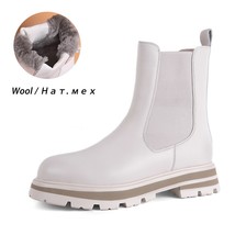 SOPHITINA Flat Platform  Women Ankle Boots Chelsea Winter Keep Warm Boots Non-Sl - £153.33 GBP