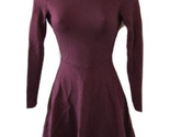 Burlarse Cuello Vestido Skater Corte Espalda Abierta Granate S NOS - £13.14 GBP