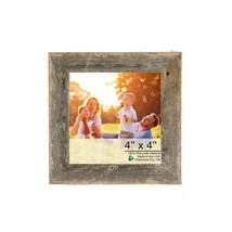 4&quot; X 4&quot; Natural Weathered Gray Picture Frame - £41.77 GBP