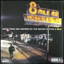 MUSIC FROM 8 MILE &quot;SOUNDTRACK&quot; 2002 PROMO POSTER/FLAT 2-SIDED 12X12 ~HTF... - £17.71 GBP