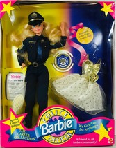Mattel 1993 Police Officer Barbie Doll Giftset #10688 The Career Collection NEW - £54.40 GBP