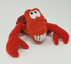 5" Vintage Disney Little Mermaid Red Sebastian Stuffed Animal Plush Toy B EAN Bag - $19.00