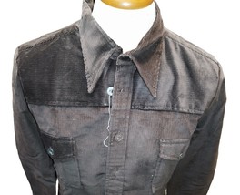 Men&#39;s Shirts corduroy Brown Solid Colour Cotton Vintage Military Cameleon - £31.61 GBP