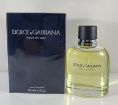 Dolce &amp; Gabbana Pour Homme 125ml 4.2 Oz Eau De Toilette Spray New Box Se... - £42.64 GBP