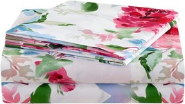 Floral Print Sheet Set Queen 4 Piece Brushed Microfiber Hotel Quality Be... - £37.56 GBP