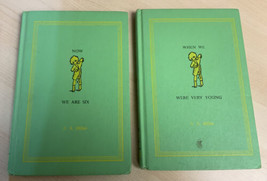 Now We Are Six &amp; When We Were Very Young By A.A. Milne 1952/1955 2 Book Set - £15.85 GBP